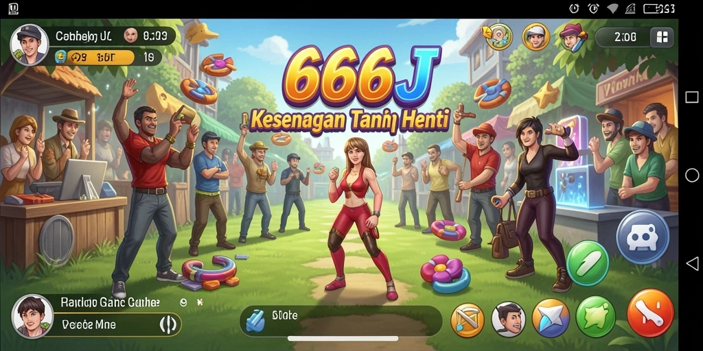 Tangkapan layar utama menunjukkan aksi gameplay 666J yang menyenangkan.