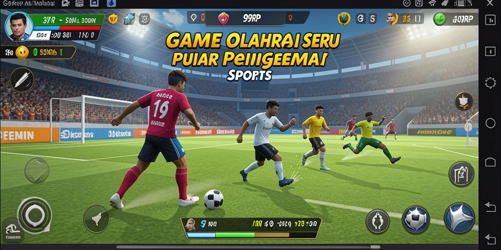 Tampilan seru gameplay 99RP dengan aksi olahraga yang menegangkan.