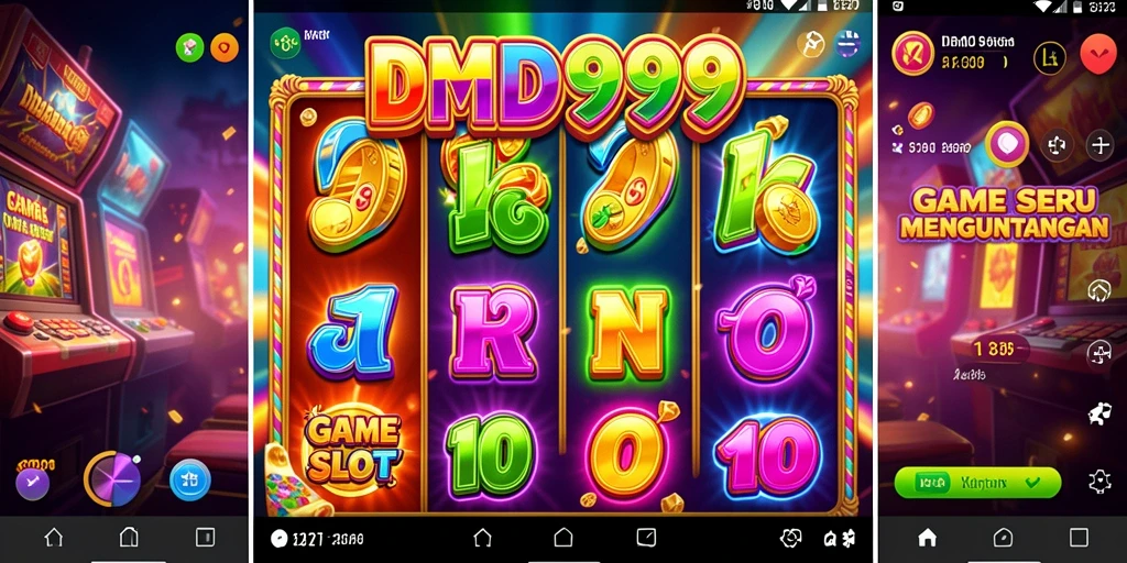 Screenshot menampilkan gameplay DMD999 dengan berbagai tema Slot yang menarik.