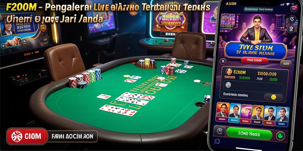 Gameplay seru dalam aplikasi Live Casino F200M.