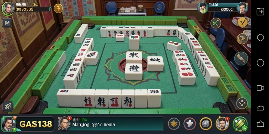 Tampilan gameplay menantang dalam GAS138, game Mahjong terbaik.