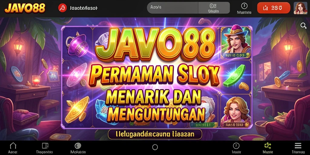Menampilkan gameplay menarik dari aplikasi slot JAVO88.