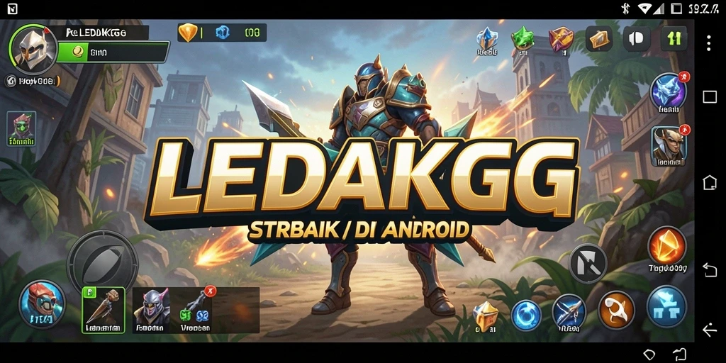 Tampilan utama game LEDAKGG yang menampilkan aksi strategi seru.