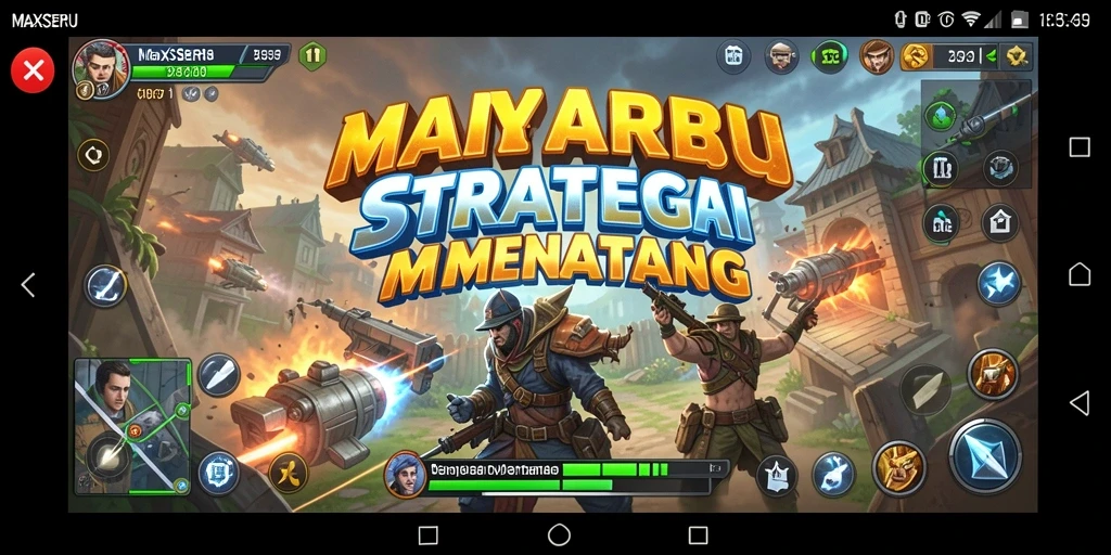 Gameplay menarik MAXSERU dengan aksi strategi yang mendebarkan.