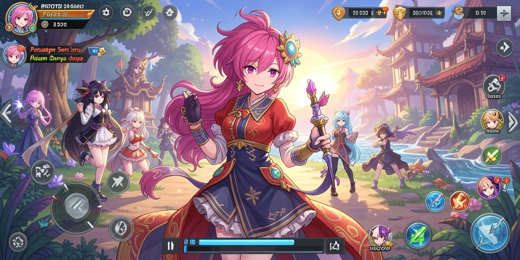 Tampilan gameplay PGTOTO yang menakjubkan dengan karakter Anime.
