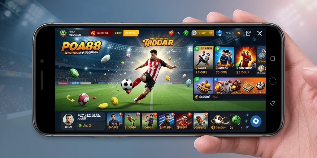Tampilan screenshot utama POA88 menunjukkan gameplay taruhan yang menarik dan interaktif.