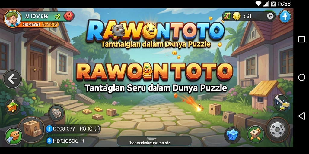 Screenshot gameplay <strong>RAWONTOTO</strong> yang menampilkan momen seru saat memecahkan teka-teki.