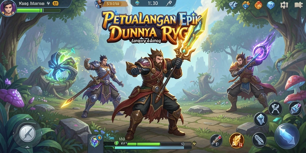 Tangkapan layar S13 menunjukkan pertarungan epik di dunia RPG yang menakjubkan.