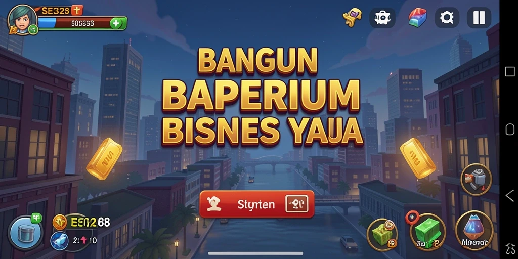 Tampilan gameplay SE328 yang mendebarkan dalam membangun bisnis Tycoon.