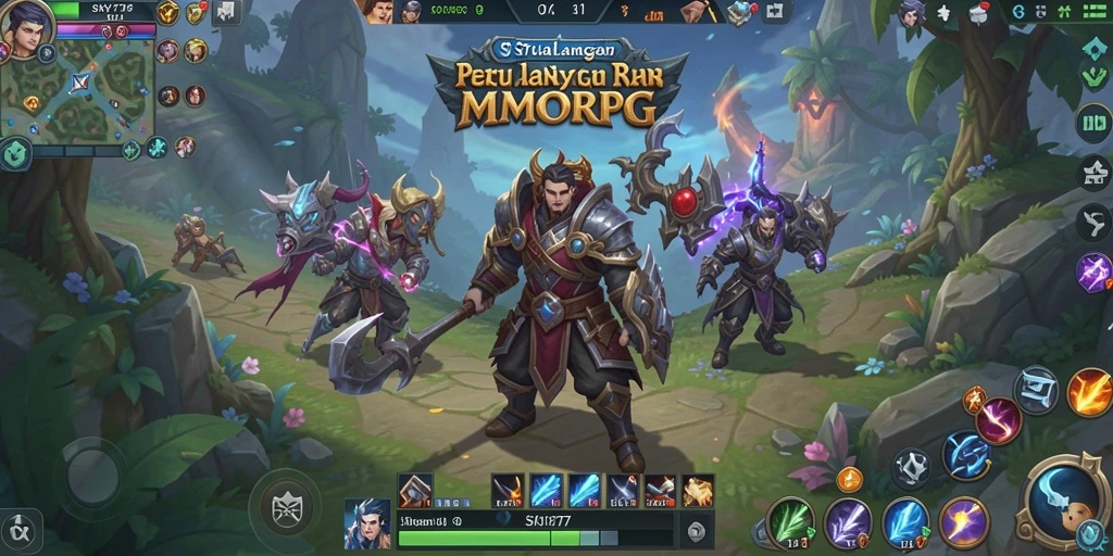 Tampilan grafis dan aksi seru dari gameplay SKY77.