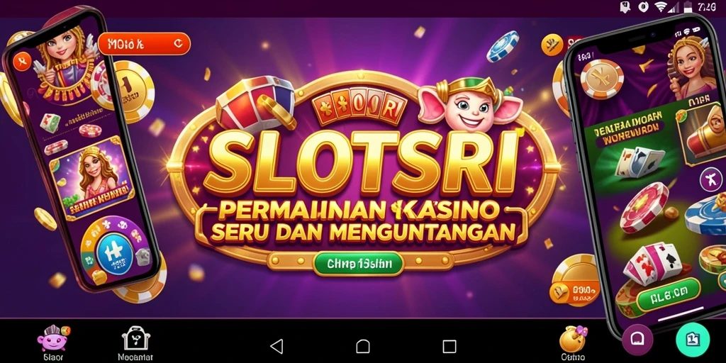 Tampilan gameplay SLOTSRI yang menarik dan penuh warna.