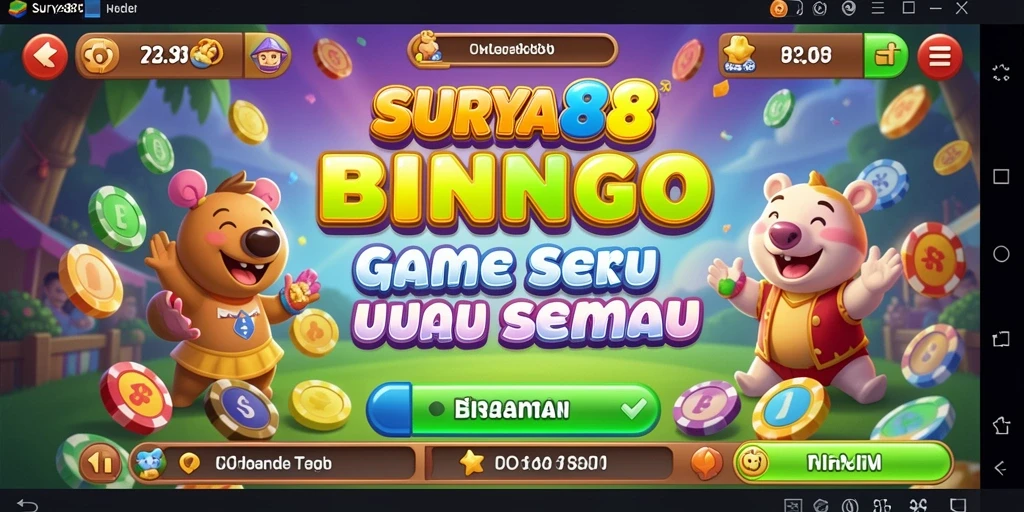 Tampilan gameplay seru dari game Bingo SURYA88.