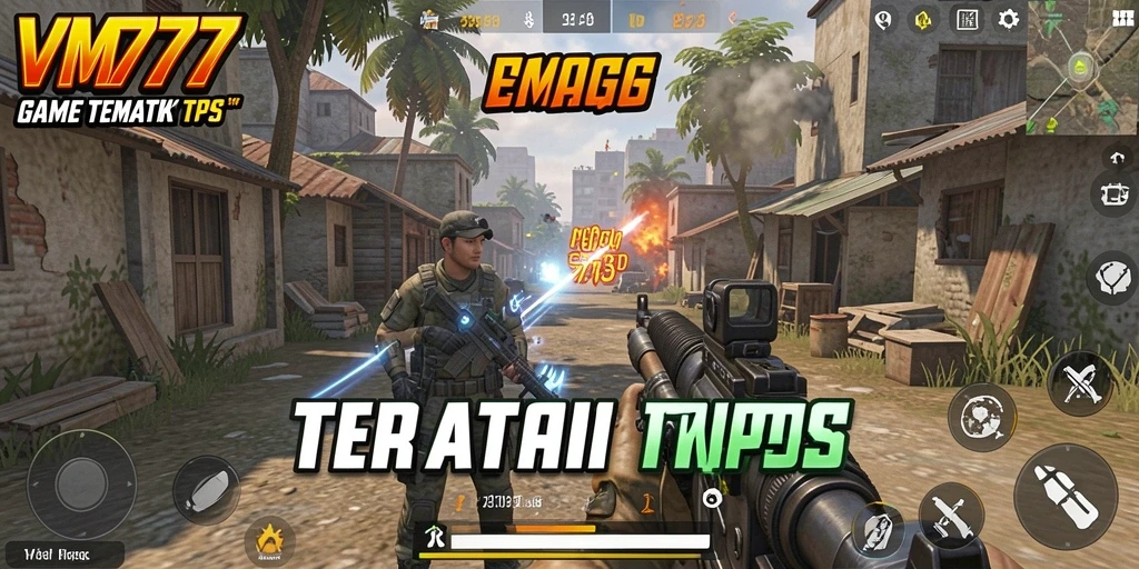 Tampilan aksi mendebarkan dalam gameplay VM777 yang seru.