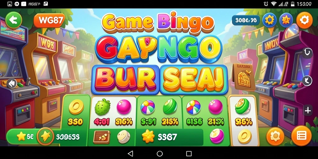 Tangkapan layar permainan Bingo WG87 menunjukkan antarmuka yang menarik dan gameplay yang menyenangkan.