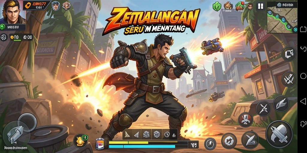 Tampilan menegangkan dari gameplay ZORO77 yang seru.
